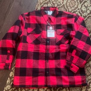 Rothco NWT Buffalo check fleece lined shirt xl